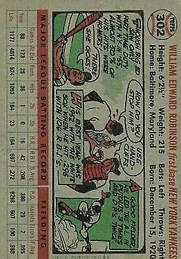 1956 Topps #302 Eddie Robinson - NM