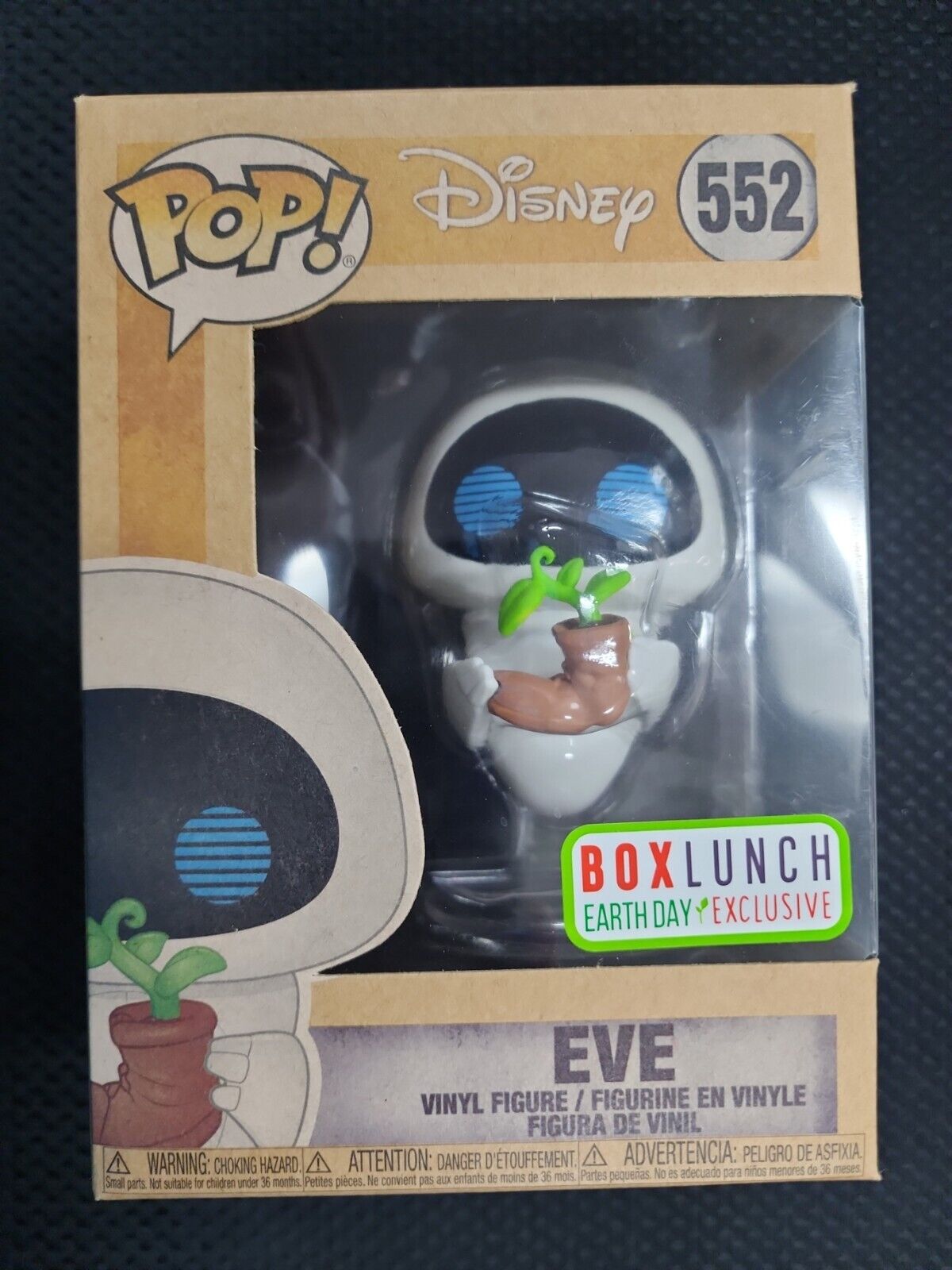 Disney's Wall-E Funko Pop Eve #552 Box Lunch Earth Day Vinyl Figure