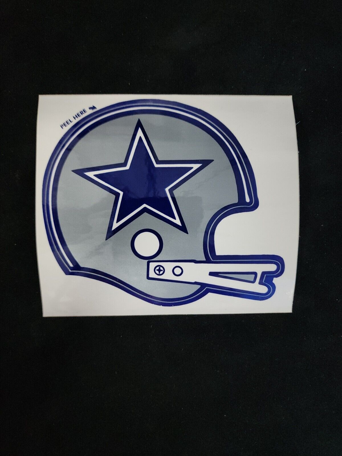 Vintage 1970s DALLAS COWBOYS Football Helmet Sticker / Decal