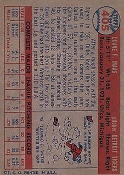 1957 Topps #405 Duke Maas - Vg+