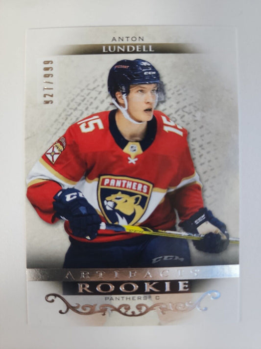2021-22 UD Artifacts Anton Lundell #’d/999 Rookie RC Panthers!!!