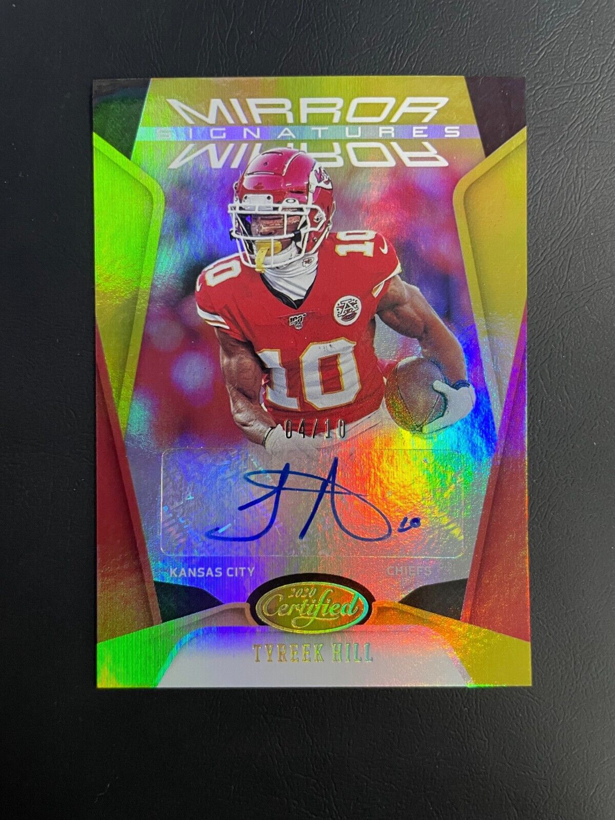 2020 Panini Cerified Tyreek Hill Mirror Signatures Auto #'D/10 KC Chiefs