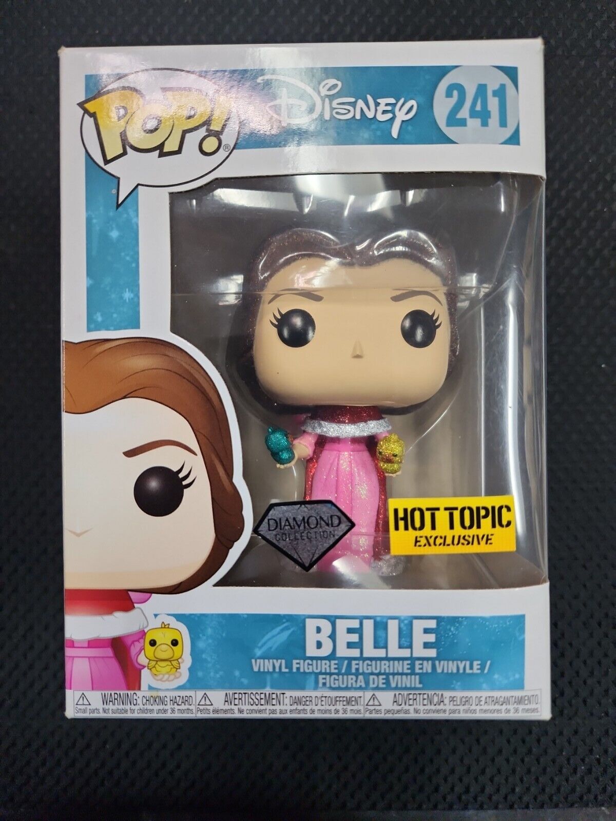 Funko Pop Disney Beauty & Beast #241 Belle Hot Topic Exclusive Diamond