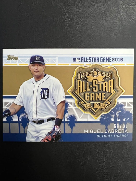 MIGUEL CABRERA 2016 TOPPS ALL STAR GAME MEDALLION #MLBAS-MCB DETROIT TIGERS NM