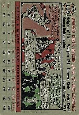 1956 Topps #119 Larry Jackson RC - NM