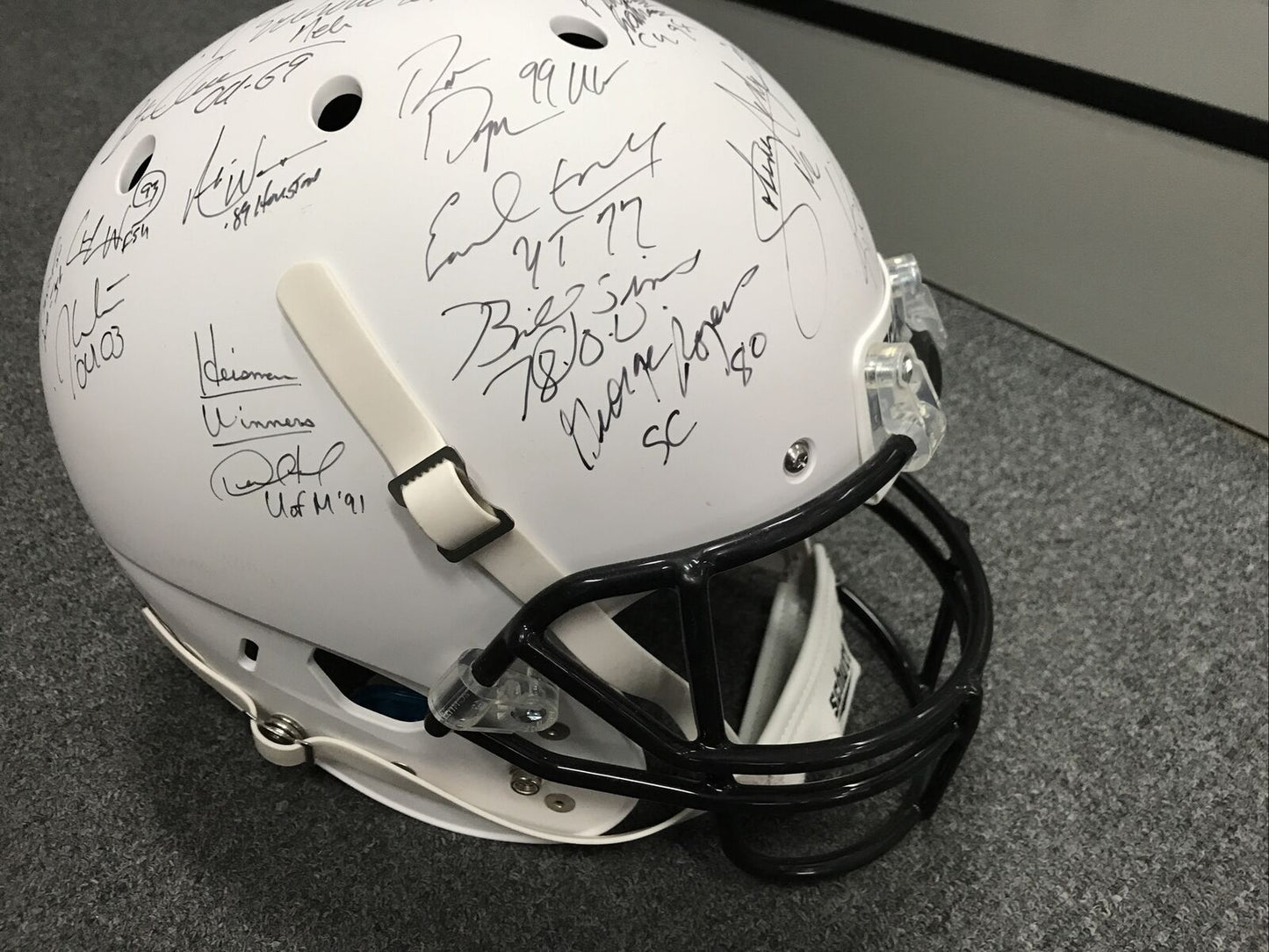 Heisman Trophy Autographed Multi Signed Full-Size Schutt Helmet 24 Sigs. C.O.A