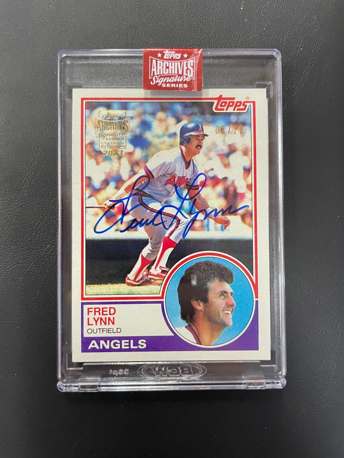 2023 Topps Archives Signature Fred Lynn Auto /28 1983 #520