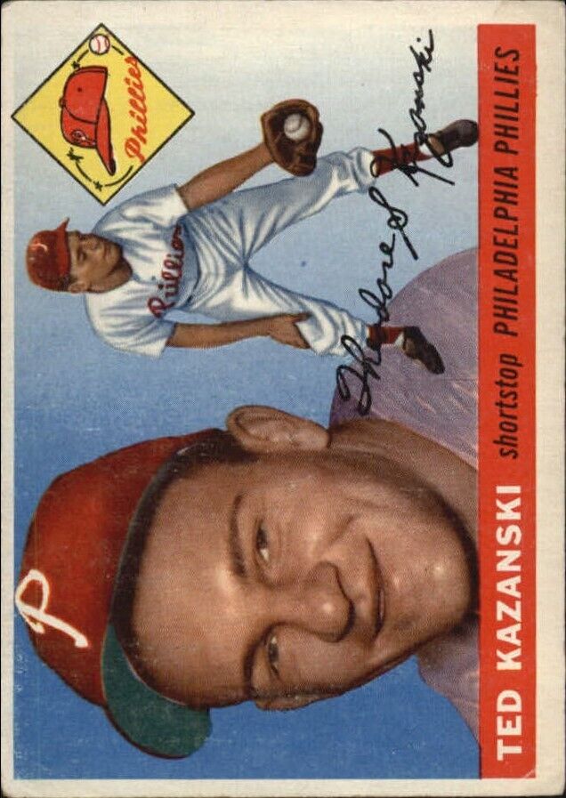 1955 Topps #46 Ted Kazanski - NM