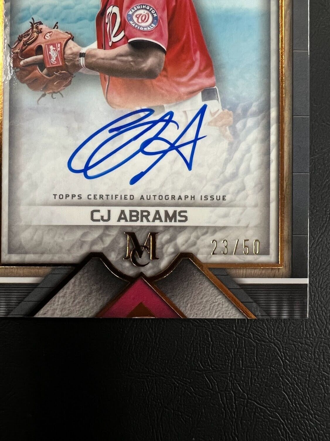 2023 Topps Museum Collection CJ Abrams Archival Auto #/50 Washington Nationals J