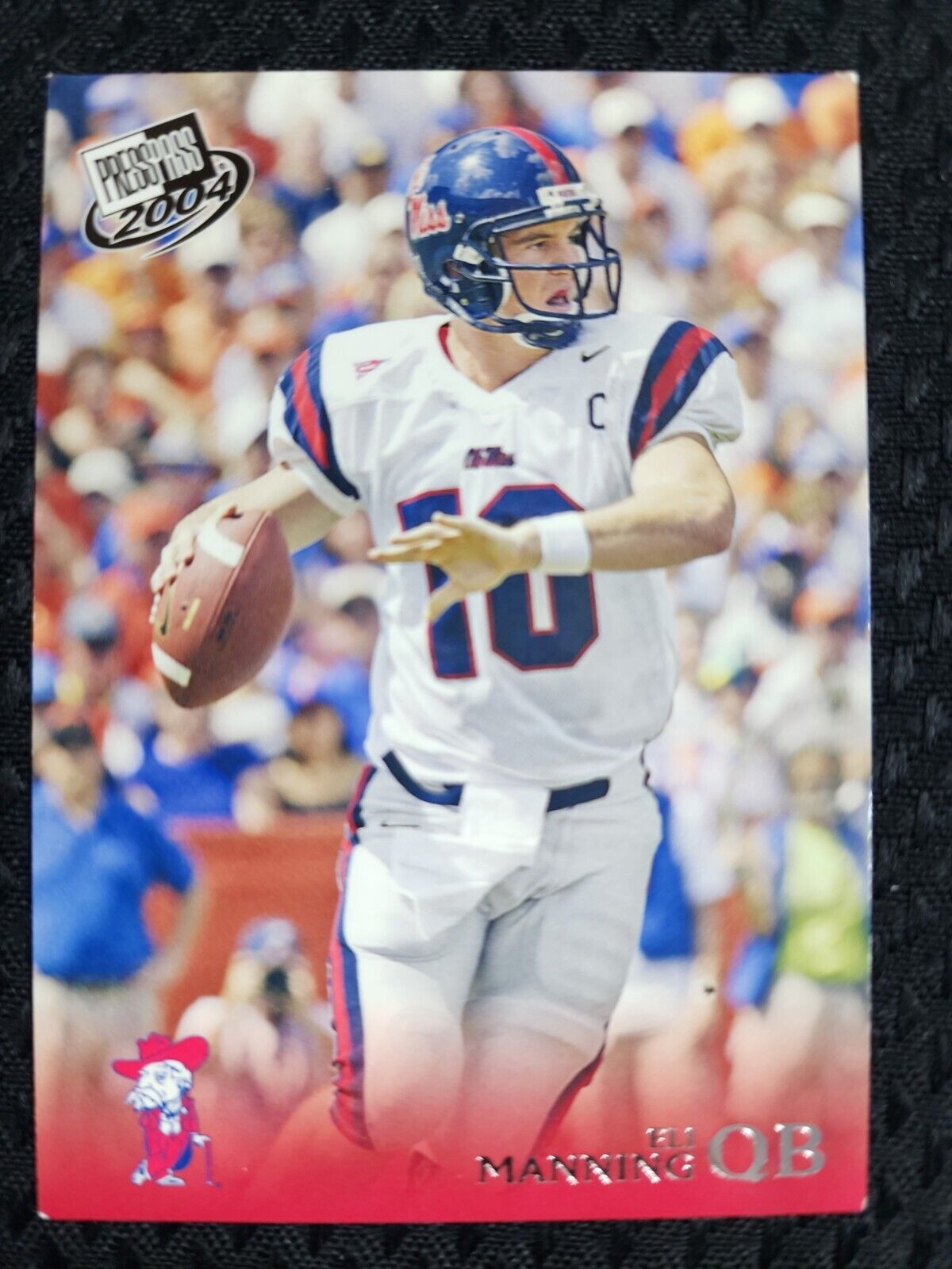 2004 PRESS PASS BLUE ELI MANNING RC OLE MISS REBELS #45