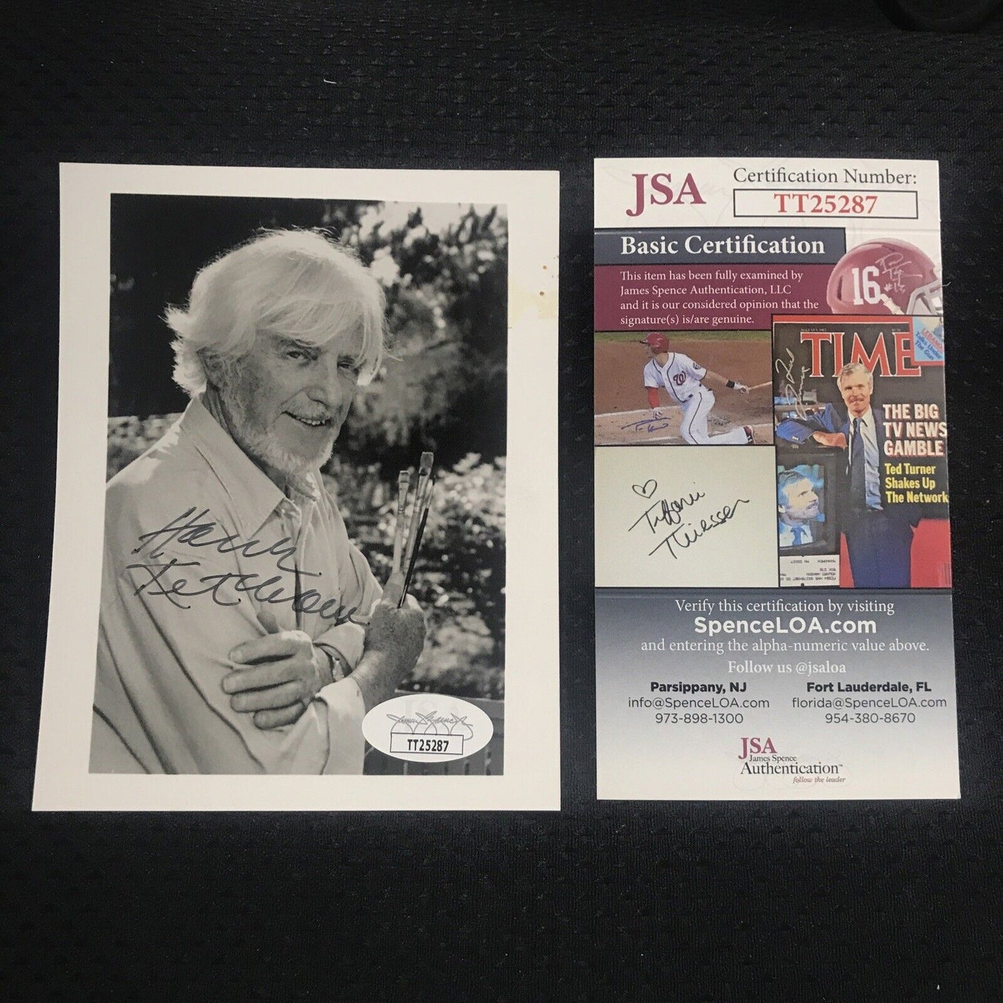 HANK KETCHAM SIGNED PHOTO CARTOONIST DENNIS THE MENACE AUTOGRAPH JSA COA🔥