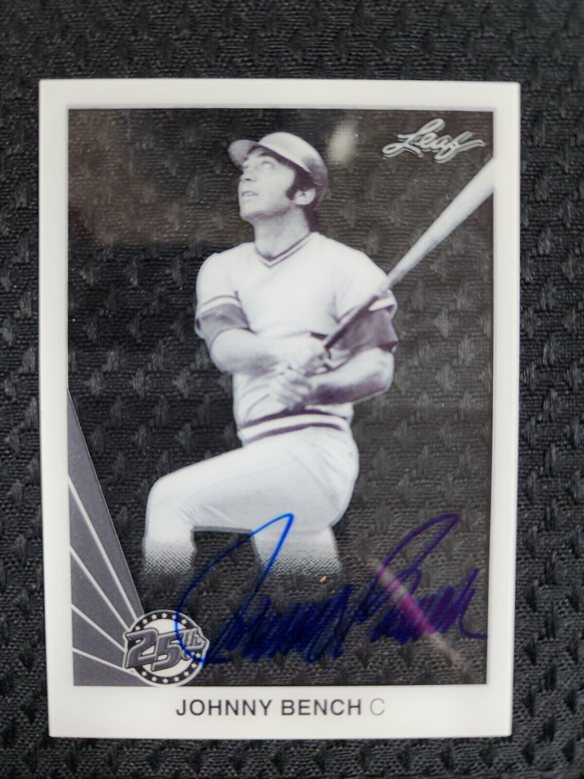 Johnny Bench 2015 Leaf 25th autograph auto card A-JB1