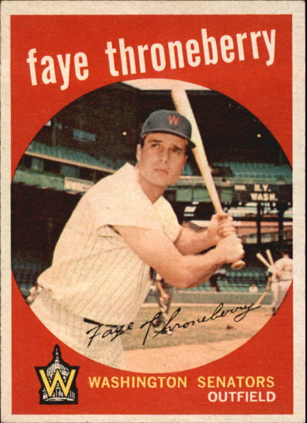 1959 Topps #534 Faye Throneberry - NM