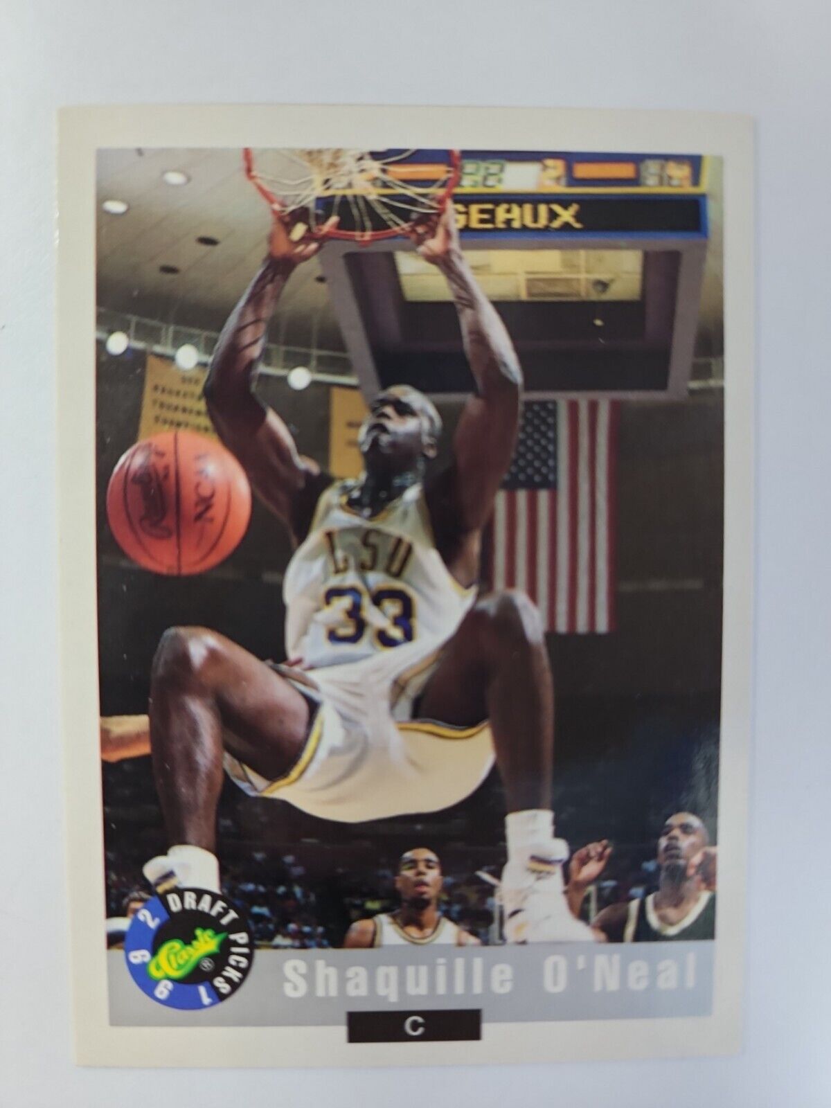 Shaquille O’neal Rookie Card SHAQ 1992 Classic Draft Pick LSU Collector.