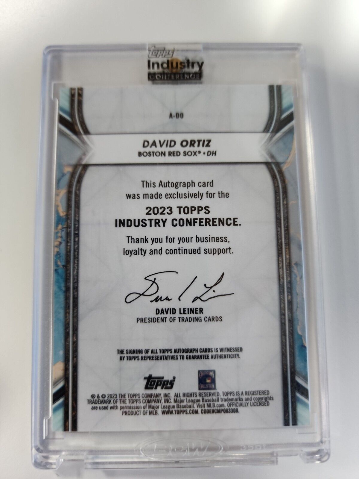 2023 Topps Industry Conference David Ortiz Mets Auto #'d/5 Exclusive