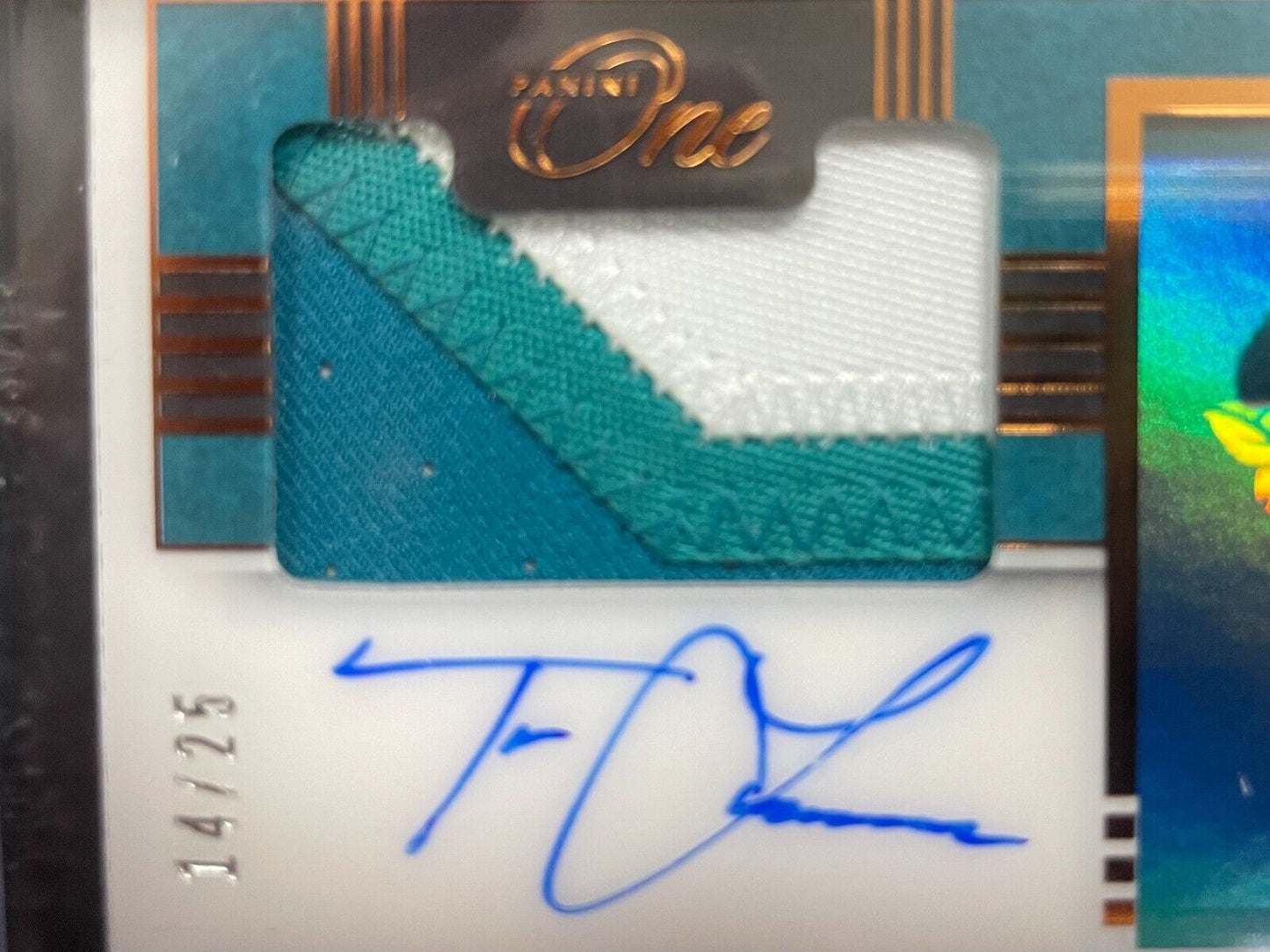 TREVOR LAWRENCE 2021 Panini One /25 Rookie 3 Color Patch Auto Jaguars