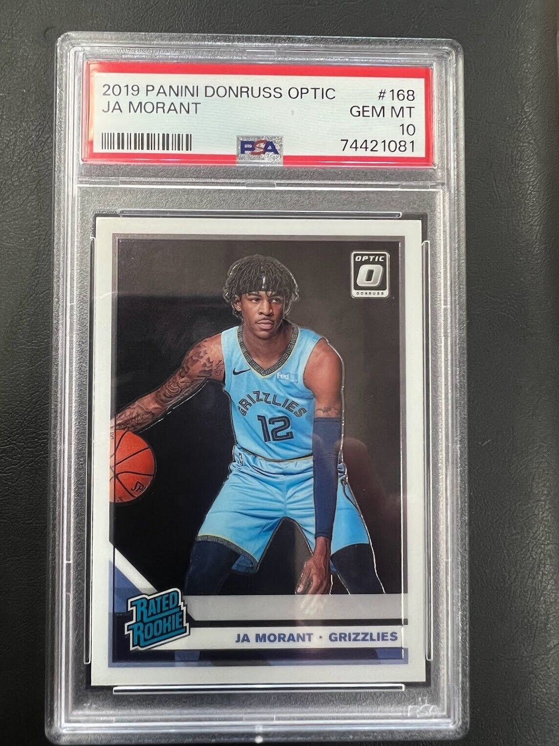 2019-20 Panini Donruss Optic Ja Morant #168 PSA 10 GEM MT Rookie RC J