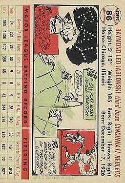 1956 Topps #86 Ray Jablonski DP - NM