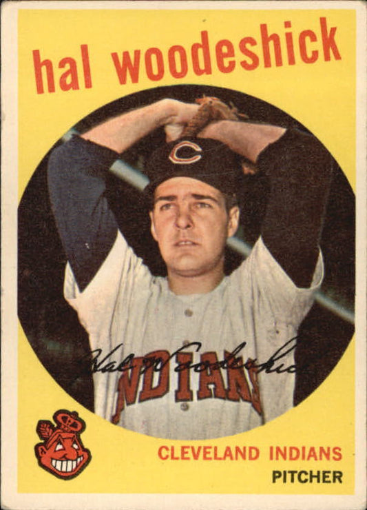 1959 Topps #106 Hal Woodeshick RC - VgEx+