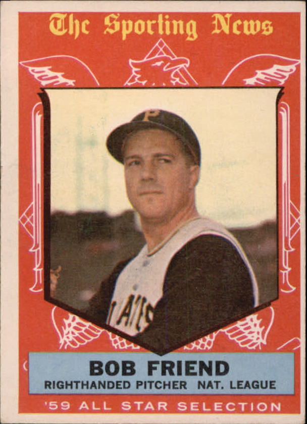 1959 Topps #569 Bob Friend AS - NM