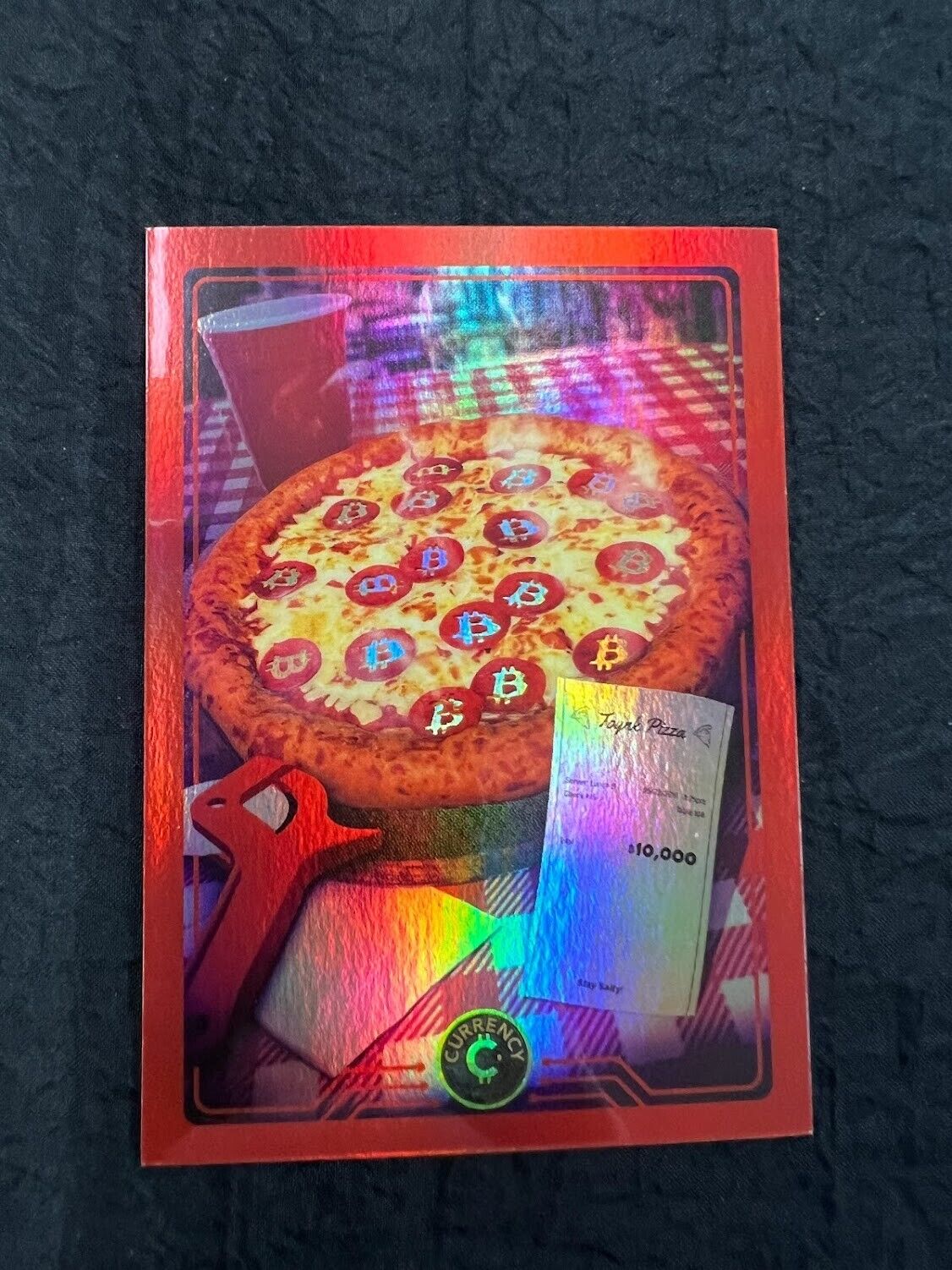 MAY 22nd PIZZA DAY #19 2022 Cardsmiths Currency 1st Ed. CRYSTAL SPARKLE Holo