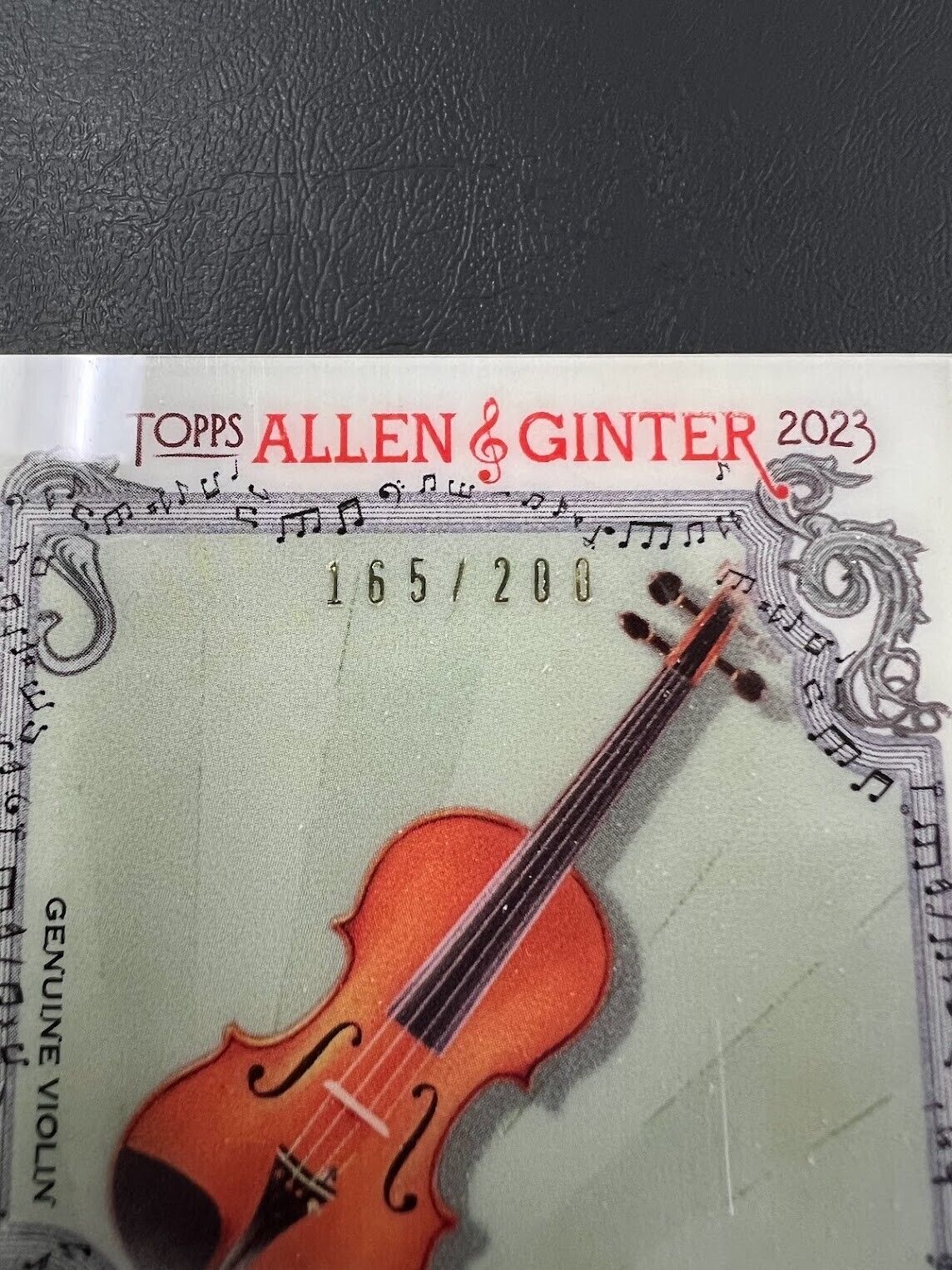2023 Topps Allen & Ginter Music To Your Ears Violin Relic Memorabilia #165/200 J