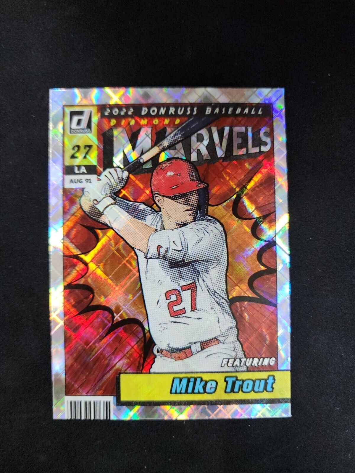 2022 Donruss Mike Trout Vector Diamond Marvels #M-1 Angels