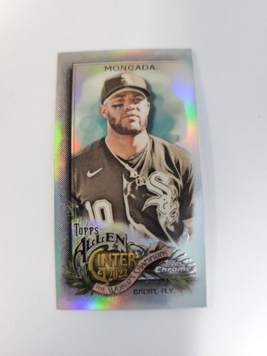 Yoan Moncada 2022 Allen & Ginter Chrome Mini #37 Refractor