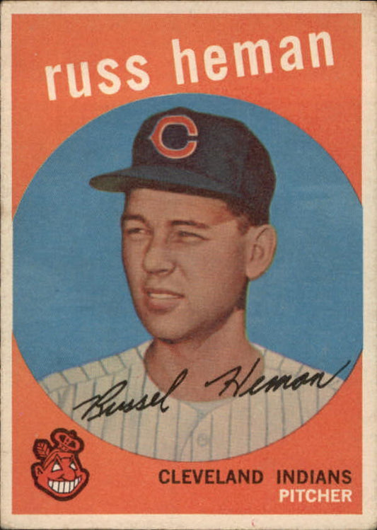 1959 Topps #283 Russ Heman RC - NM