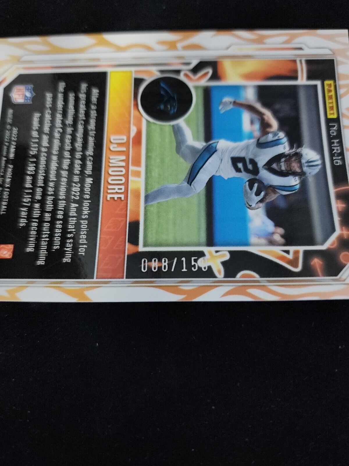 2022 Panini Phoenix Football Hot Routes DJ Moore Teal #'d/150 #HR-16