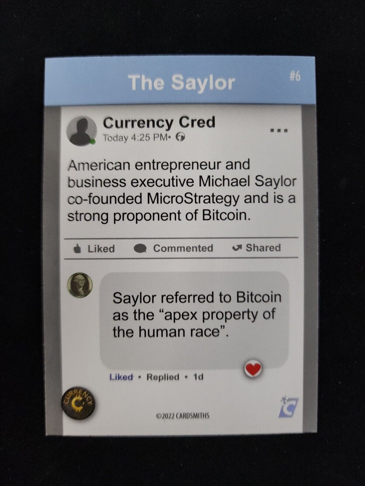 2022 Cardsmiths Currency Series 1. THE SAYLOR #6