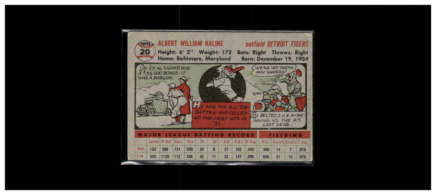 1956 Topps #20 Al Kaline