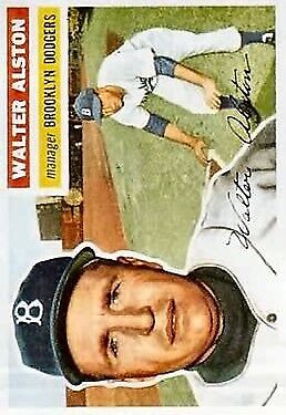1956 Topps #8 Walter Alston MG RC - Vg+