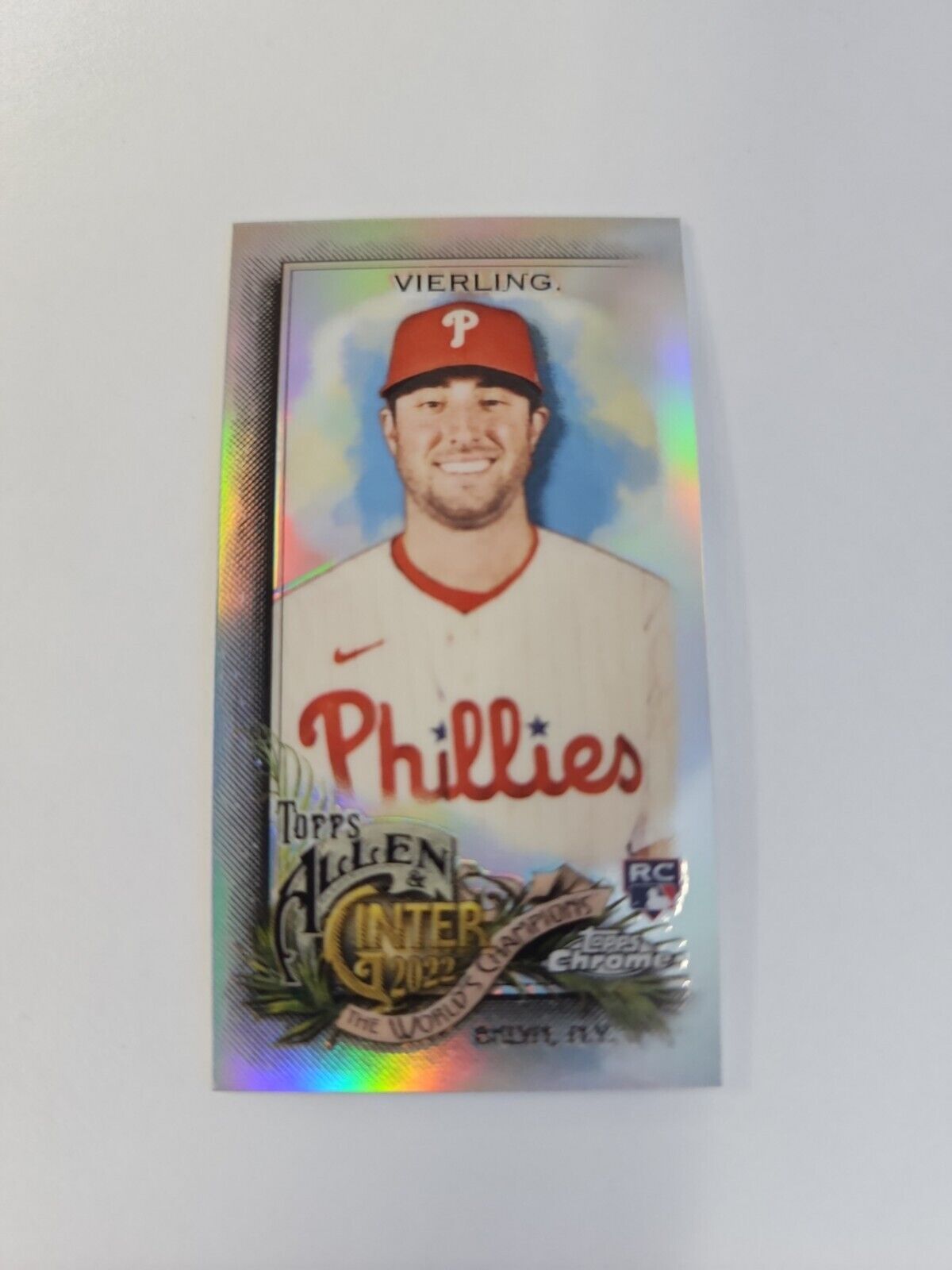 Matt Vierling 2022 Allen & Ginter Chrome Mini #168 Refractor RC