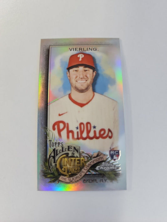 Matt Vierling 2022 Allen & Ginter Chrome Mini #168 Refractor RC