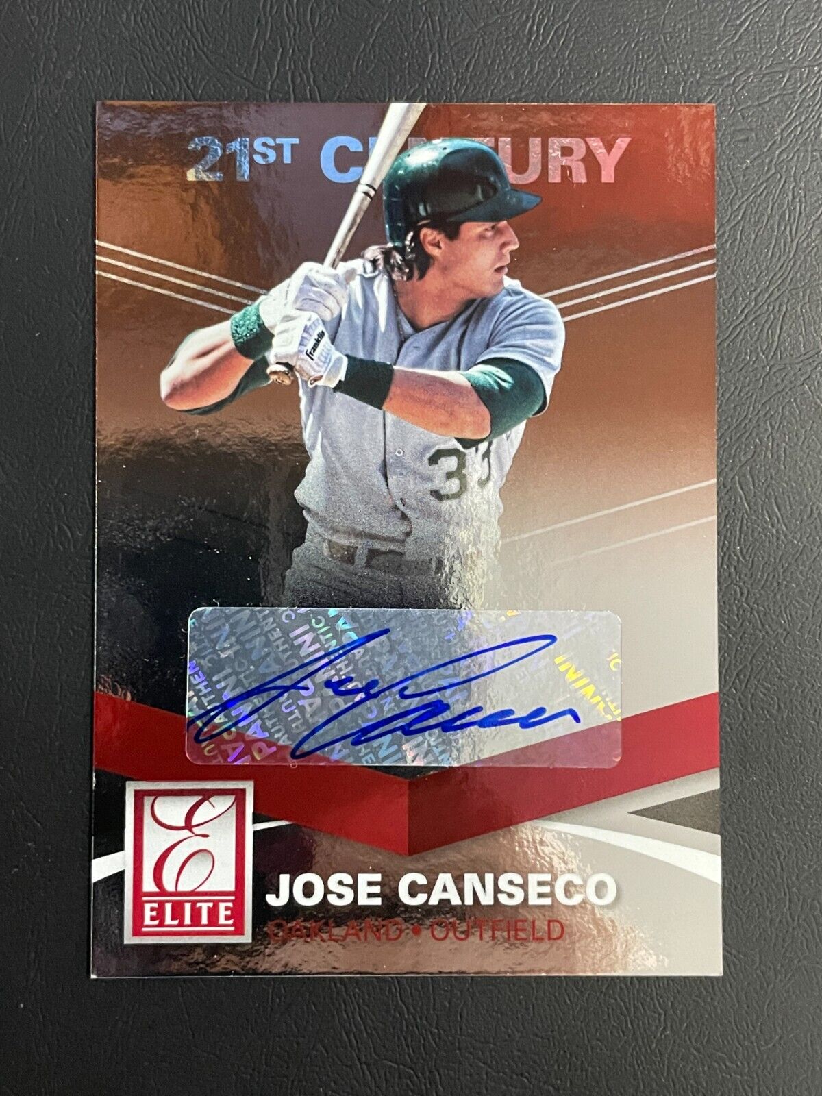 2015 Jose Canseco Panini Elite Signature 21st Century AUTO no. #48