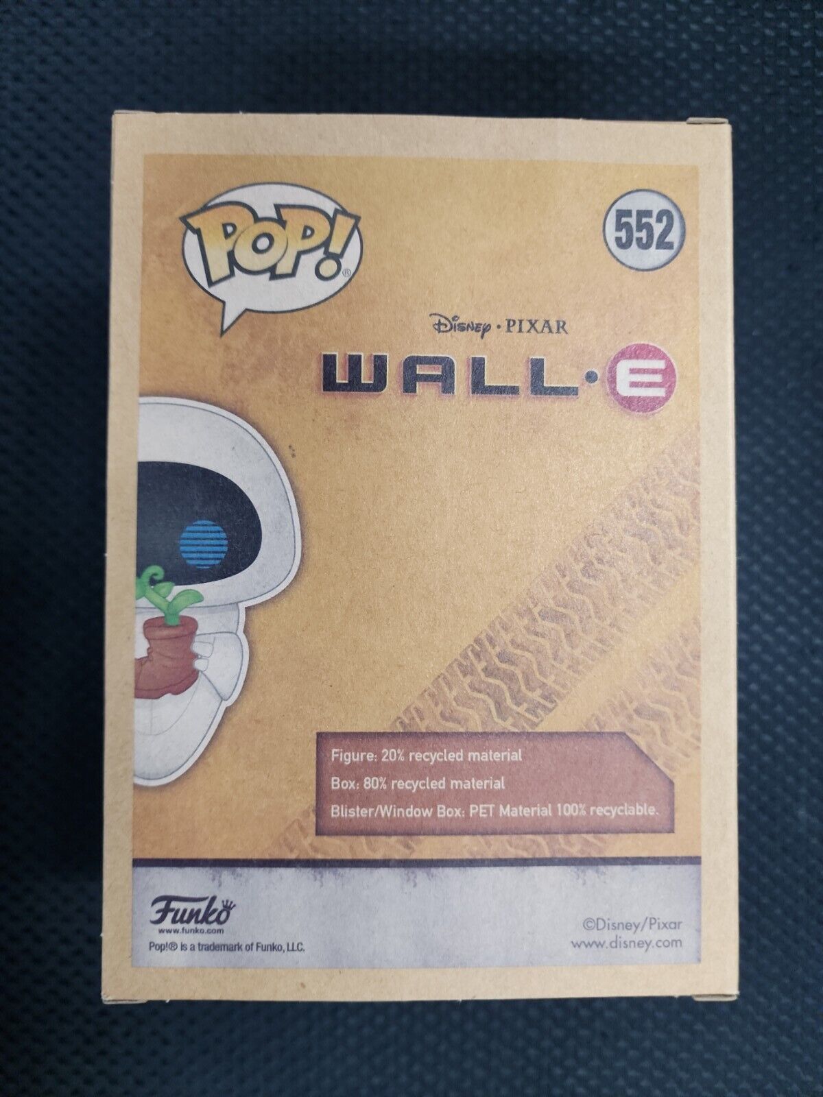 Disney's Wall-E Funko Pop Eve #552 Box Lunch Earth Day Vinyl Figure