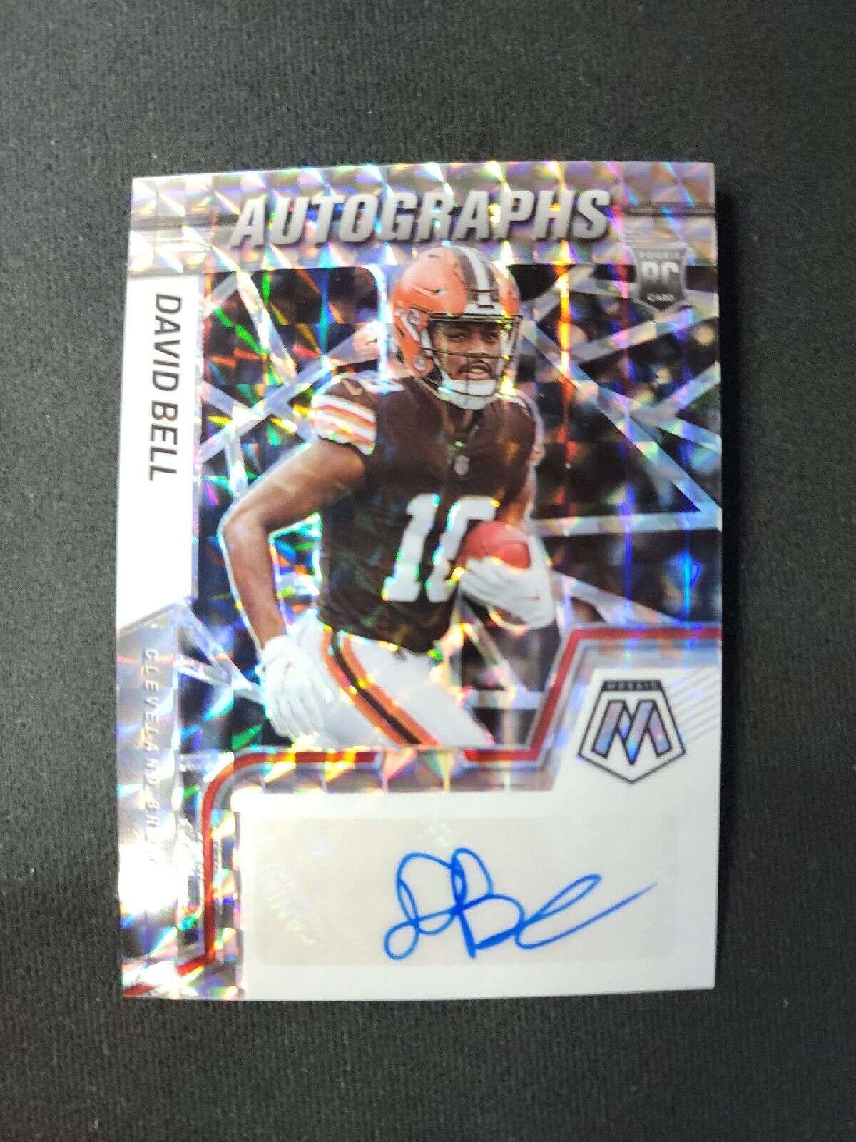 2022 Mosaic DAVID BELL autograph auto RC Cleveland Browns