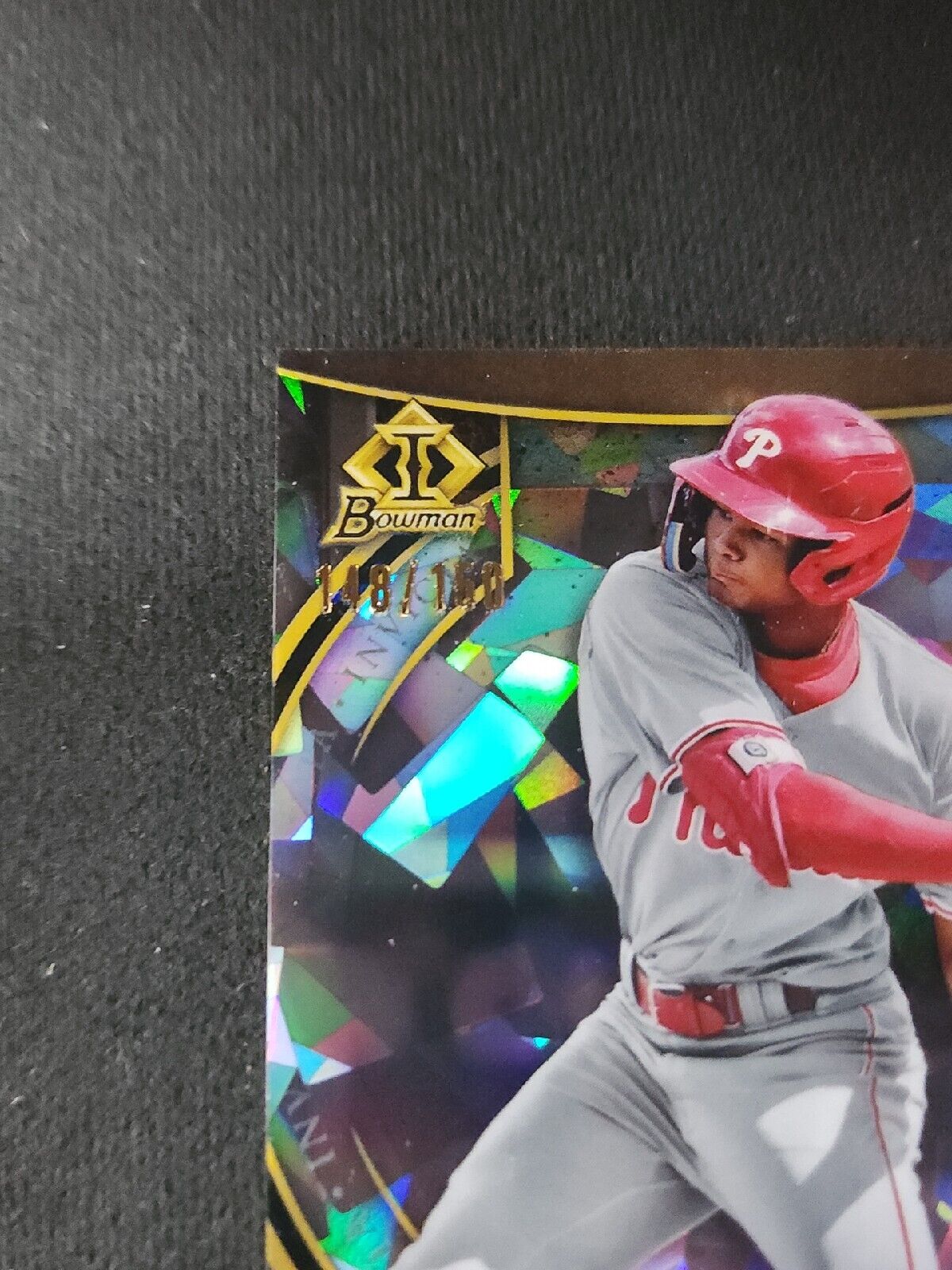 2023 Bowman Justin Crawford Bowman Invicta Atomic Refractor /150 Phillies