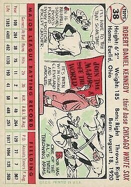 1956 Topps #38 Bob Kennedy - NM