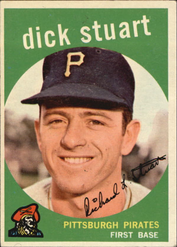 1959 Topps #357 Dick Stuart RC - NM