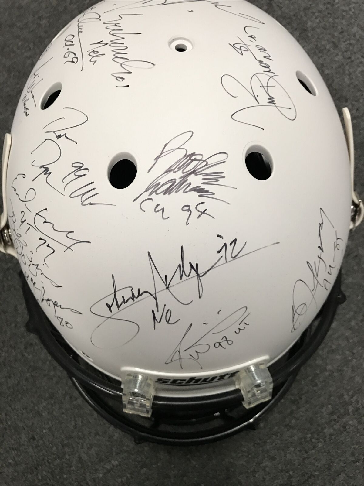 Heisman Trophy Autographed Multi Signed Full-Size Schutt Helmet 24 Sigs. C.O.A