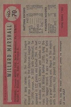 1954 Bowman #70 Willard Marshall - NM