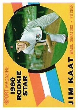 1960 Topps #136 Jim Kaat RS RC - Ex+