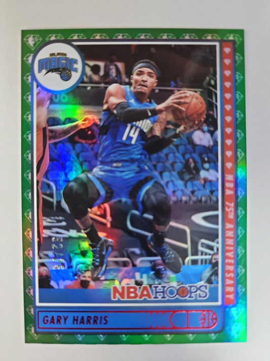 2021-22 NBA Hoops #52 Gary Harris Green /75 Magic