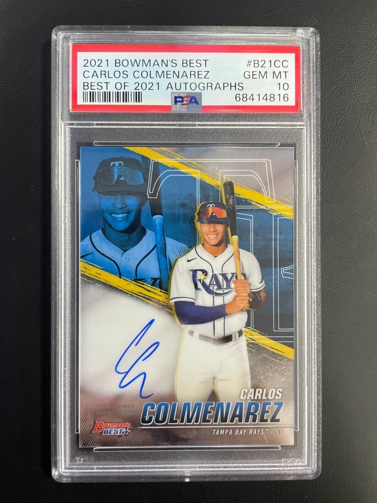 2021 Bowmans Best Carlos Colmenarez #B21-CC Best Of 2021 Auto Rays PSA 10