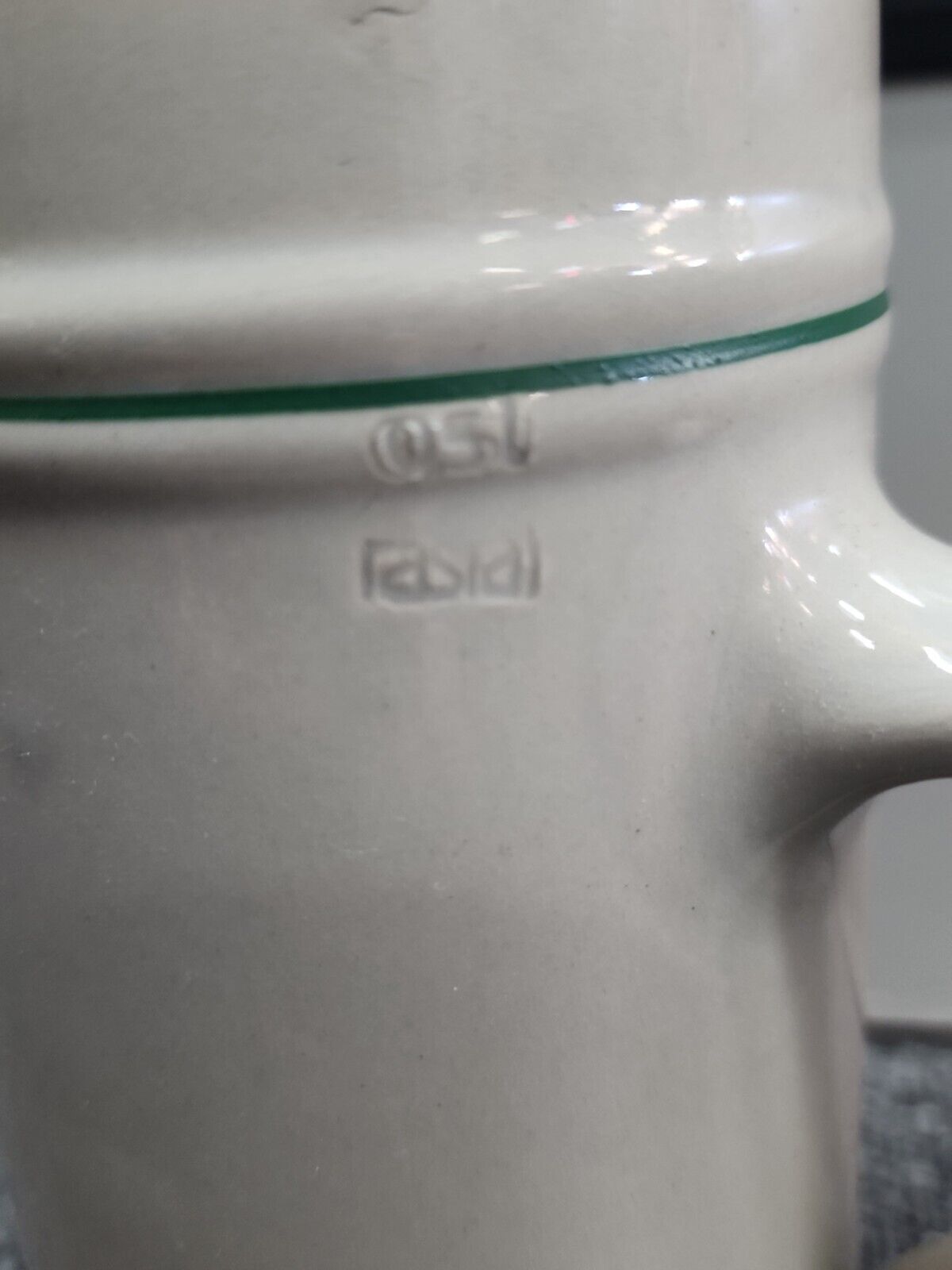 Huge Vintage 1981 Giant Rastal 1 Liter Beer Stein Mug Licher Bier Premium 7 1/2"
