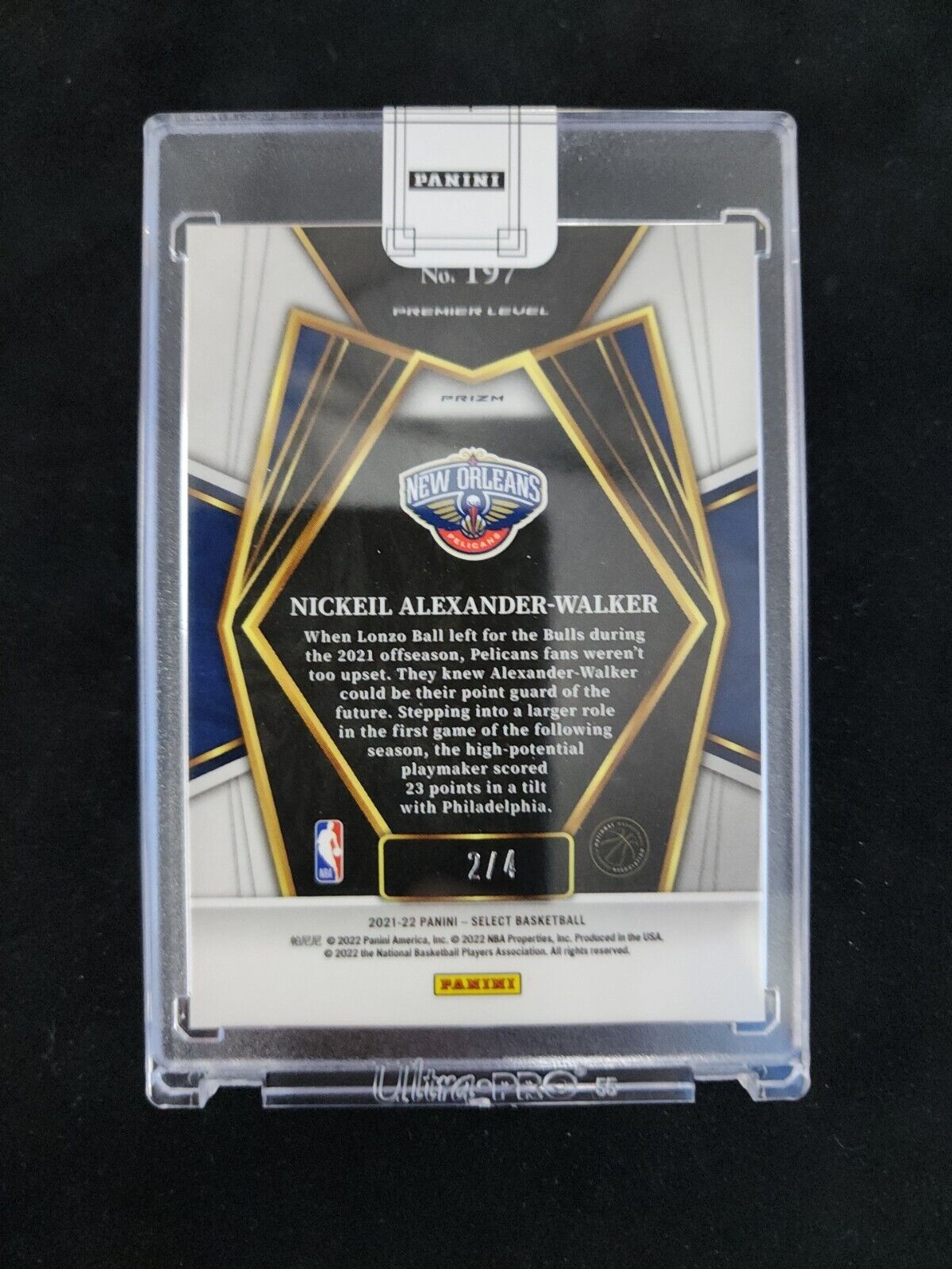 2021-22 Panini Select Basketball Nickeil Alexander Walker Pink 2/4!
