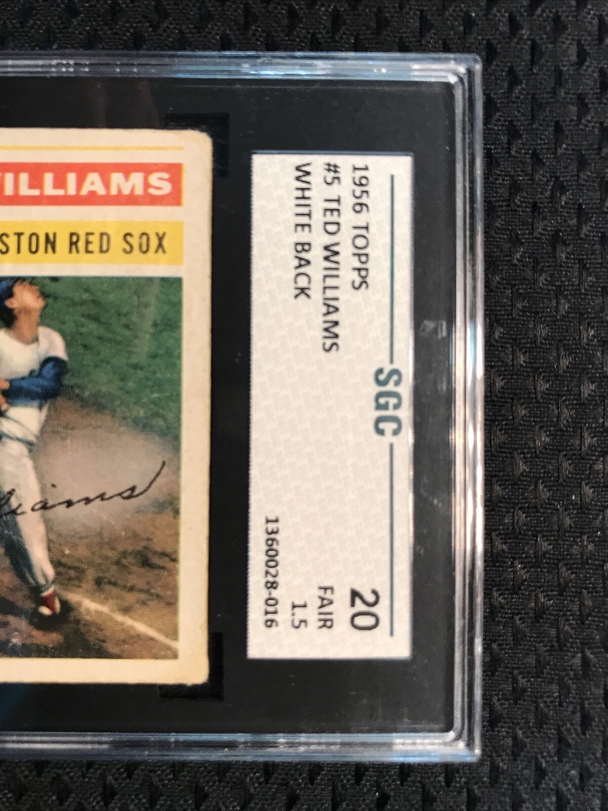 1955 Topps Ted Williams #2 SGC 1.5