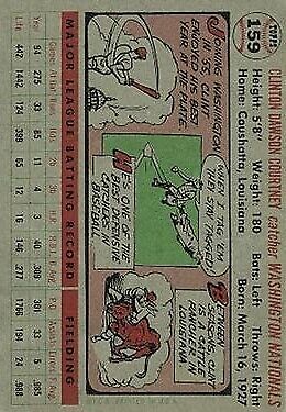 1956 Topps #159 Clint Courtney - NM